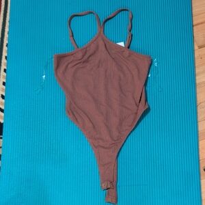 Bozzolo Chocolate Ribbed Top